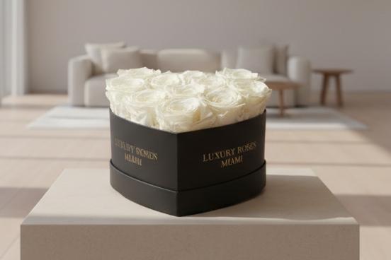 Preserved Rose Heart Box - Small