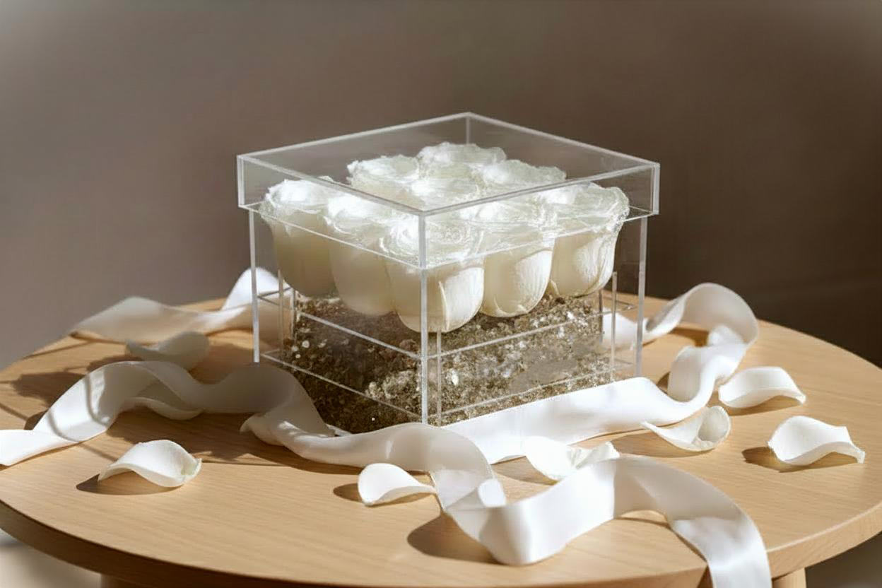 Acrylic Rose Box - Preserved  S
