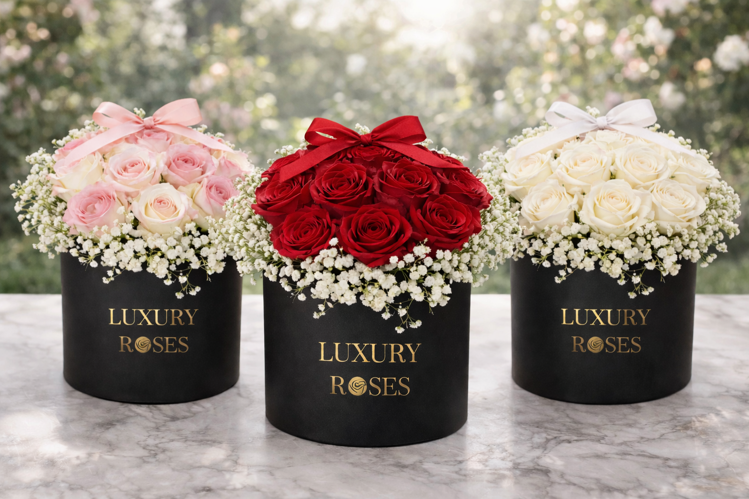 Round box fresh flowers - 16