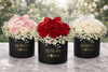 Round box fresh flowers - 16