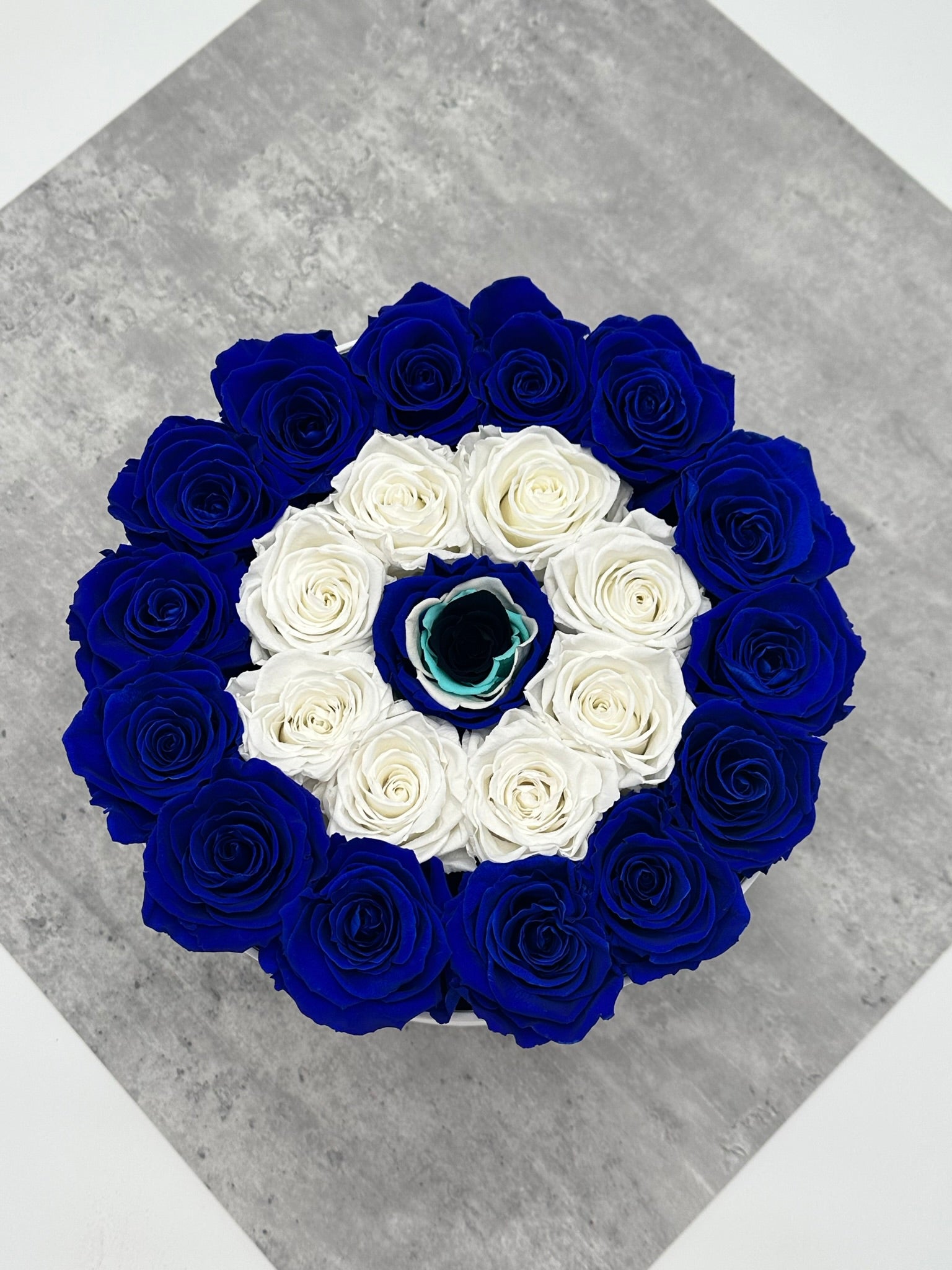 Evil Eye Round Box - Preserved Roses