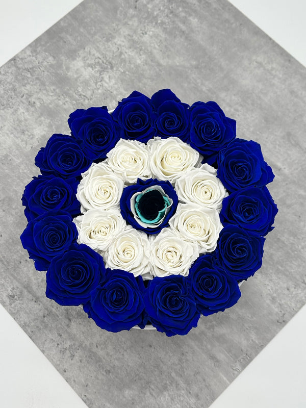 Evil Eye Round Box - Preserved Roses