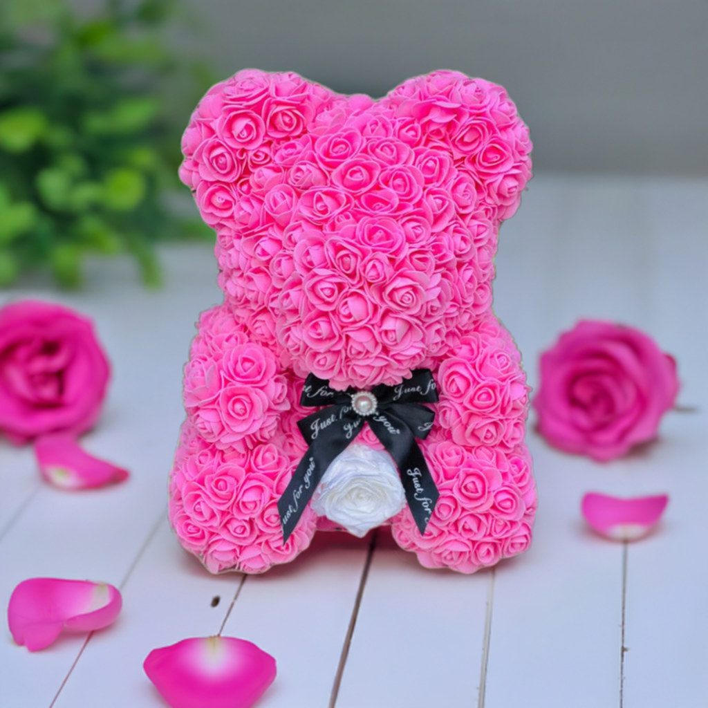 Pink Rose Bear