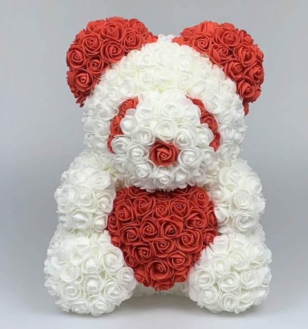 Valentine’s Red Panda Rose Bear