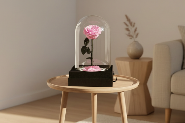 Single Preserved Rose in Dome