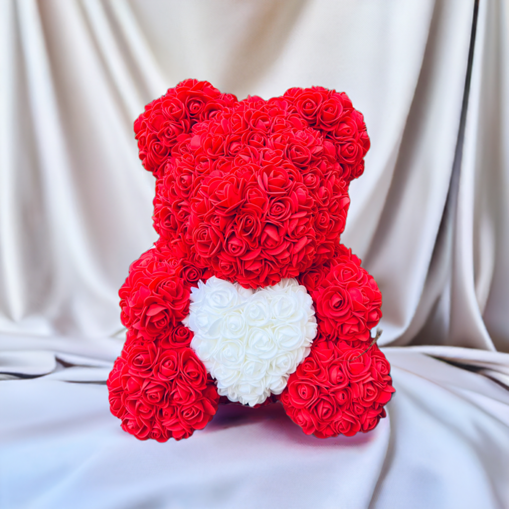 Valentine’s Red Love Rose Bear