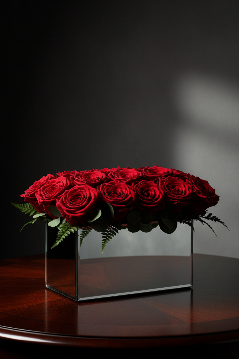 Mirror Rectangle Vase