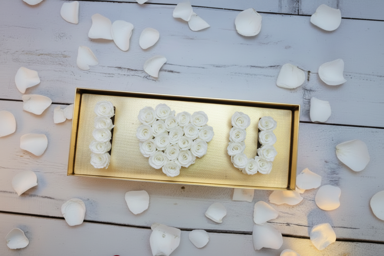 I Love You Box - Preserved Roses