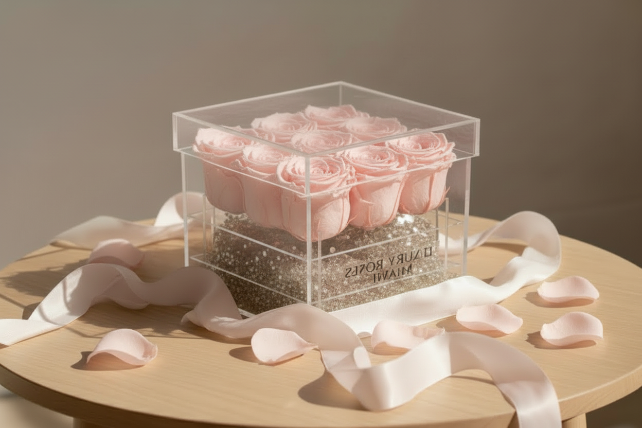 Acrylic Rose Box - Preserved  S