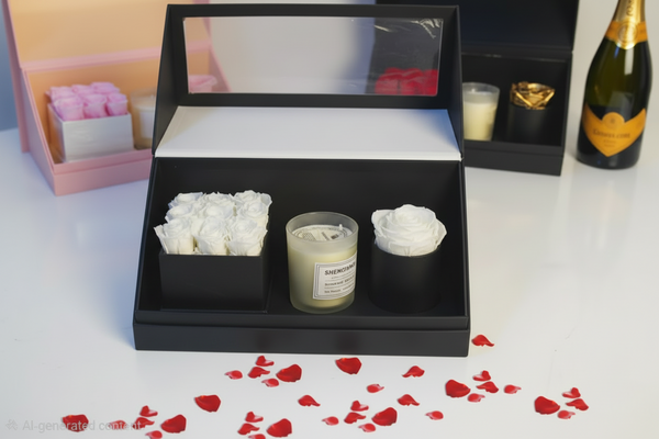 Luxury Rose Gift Set with Candle
