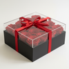 Square Acrylic Box with 16 Preserved Roses
