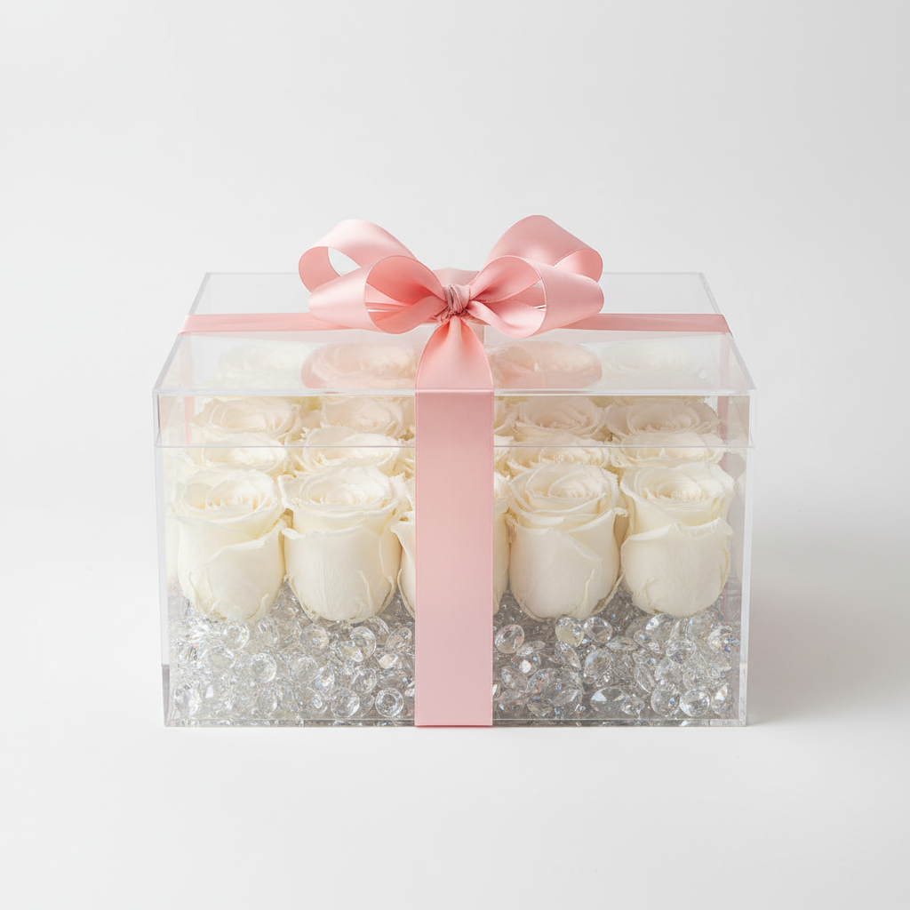 Acrylic Rose Boxes - Preserved L